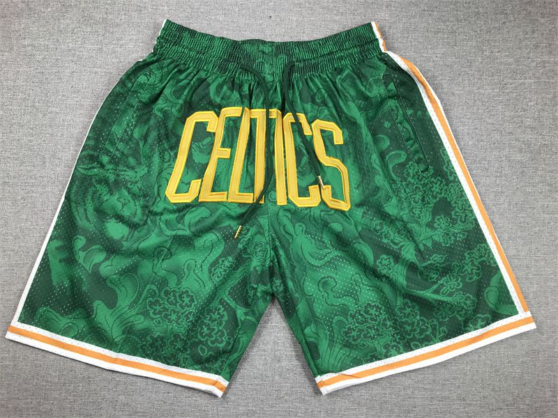 2025 Men NBA Boston Celtics Shorts Green style 5